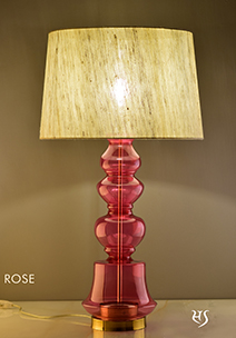 Rose color Ilke Table Lamp by Sahil & Sarthak